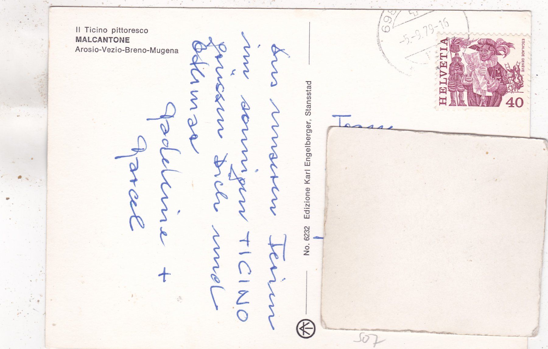 Ansichtskarten: Malcantone 1979 – Gebraucht aus Herisau von Lisegrat2008 1