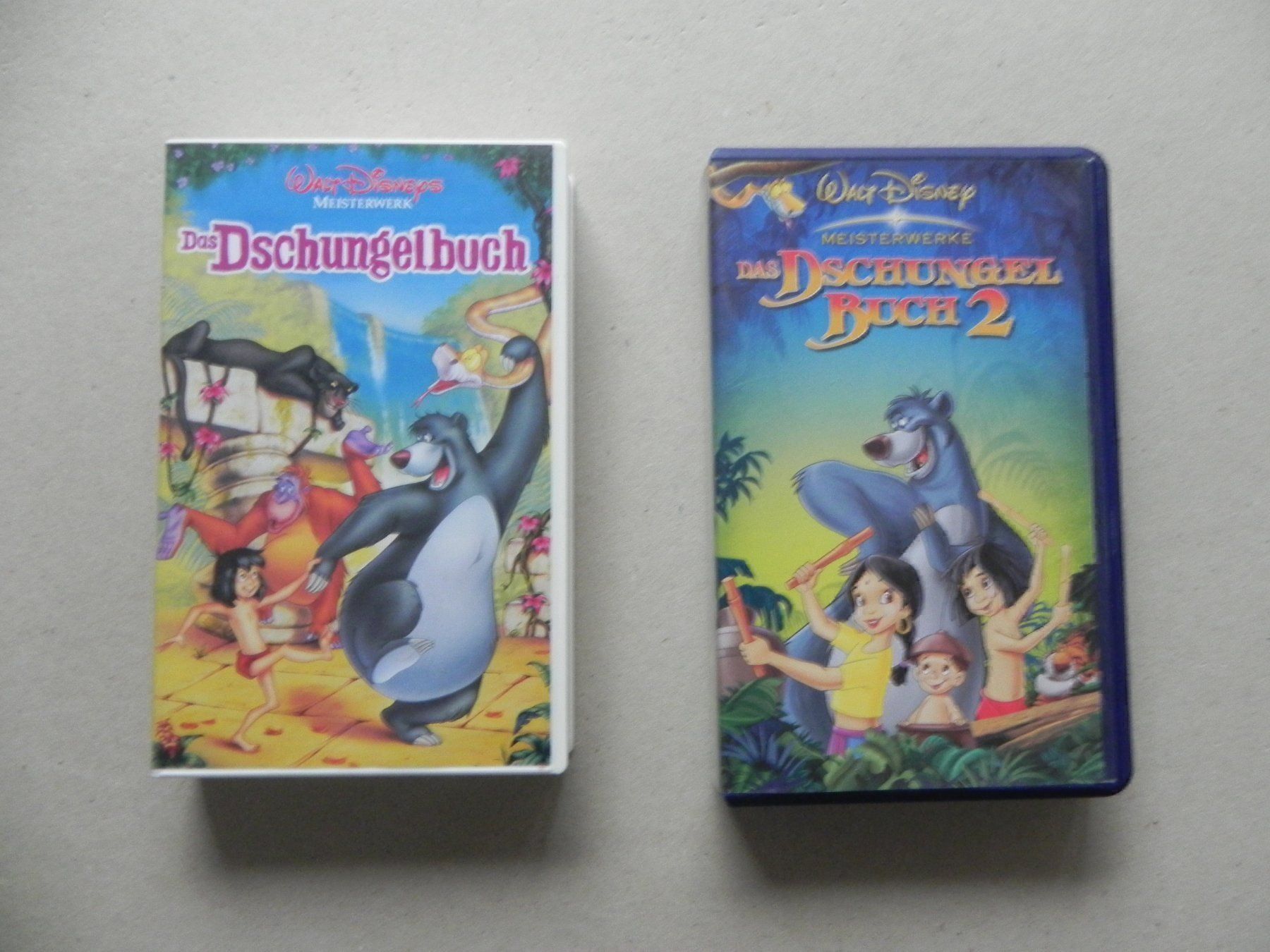 Tutti i VHS: 2 VHS Disney Dschungelbuch Teil 1 & 2 – Usato da Siebnen venduto da krimsie