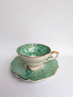 Lindner Kueps Bavaria Tasse & Untertasse – Vintage Porzellan