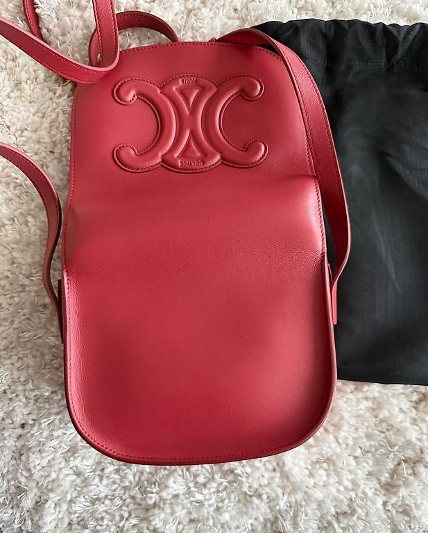 Celine Borse da donna: Celine Folco Bag Triomphe Rossetto – Nuovo (secondo la descrizione) da Viganello venduto da Paulinegis 3
