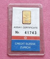 CREDIT SUISSE - OKTOBER 1980 - 1 GRAMM - N° 41743