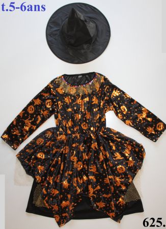 Costume sorcière / Hexe t. 5 - 6 ans