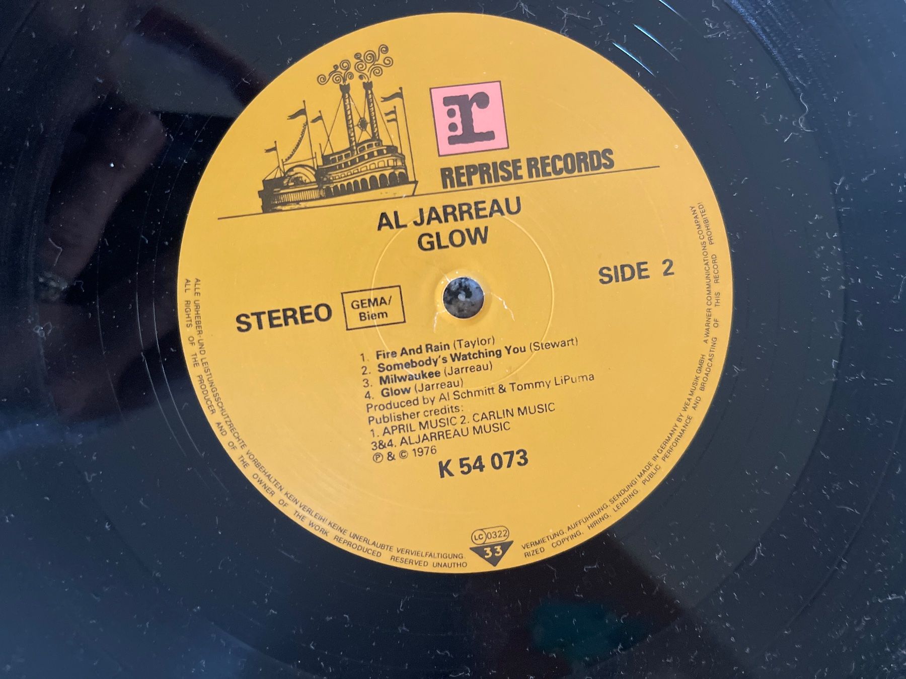 Dischi in vinile: A104/Al Jarreau - Glow – Usato da Frutigen venduto da Philippe_jsp 2