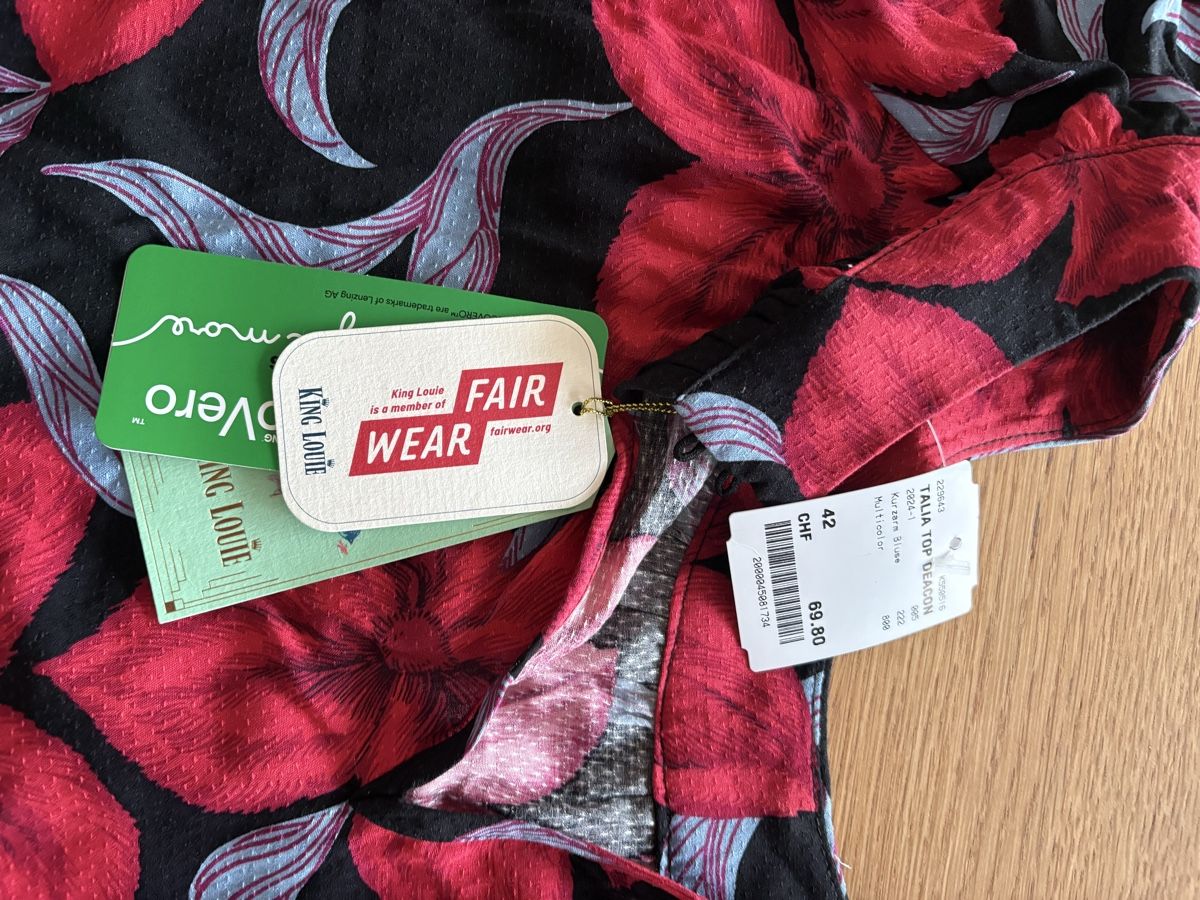 King Louie Blusen: Neue kurzärmlige Bluse – Neu (gemäss Beschreibung) aus Bern von kar_h6yf 1