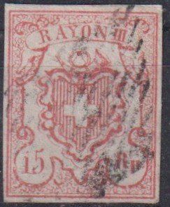 Tutti i francobolli: Rayon 20.2.05b, Type 6, URII, Befund, SBK 400.-+++ – Usato da Samnaun-Compatsch venduto da Muckimu