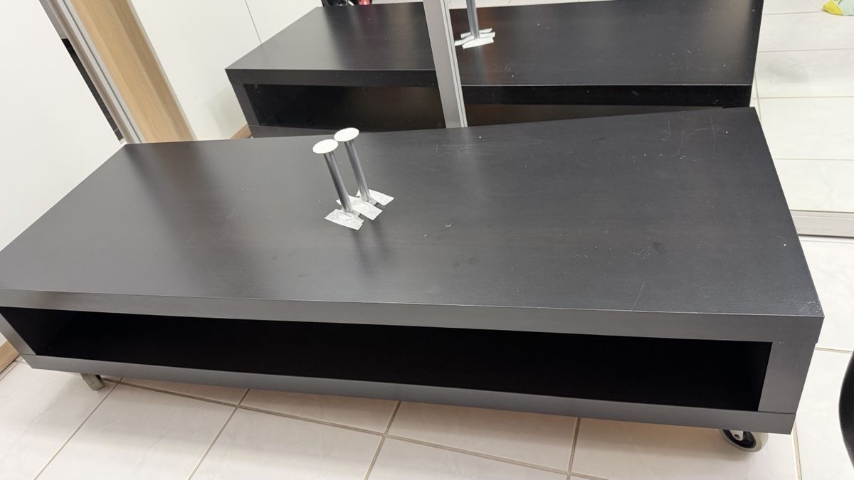 Ikea TV Möbel: IKEA TV lowboard black rectangular used condition – Gebraucht aus Uerikon von Andi169