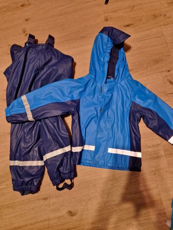 Regenjacke Regenhose Gefüttert Gr 98 