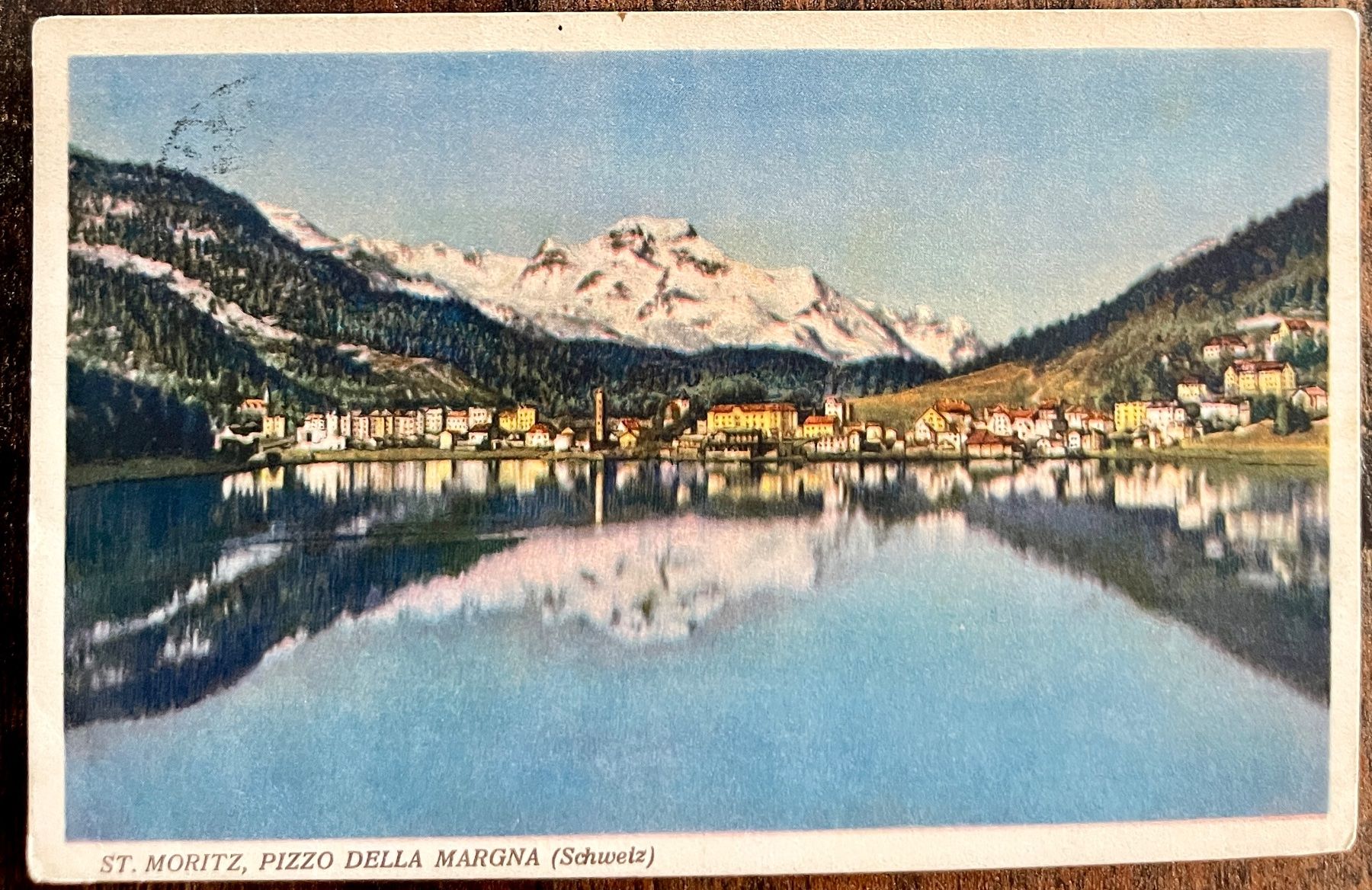 Cartoline postali: ST. MORITZ - Pizzo Della Margna 1926 – Usato da Lutry venduto da Ediego