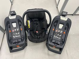Babyschale und 2x Isofix Station