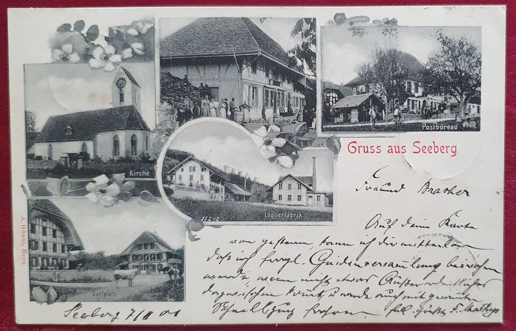 Cartoline postali: Gruss aus Seeberg 1901 – Usato da Kreuzlingen venduto da Rschweiz1