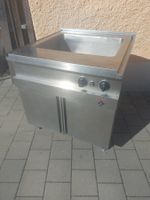 Edelstahl-Bain-Marie; mit Wärmeschrank 80x85xH86cm