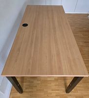 Schreibtisch höhenverstellbar Holzoptik gebraucht