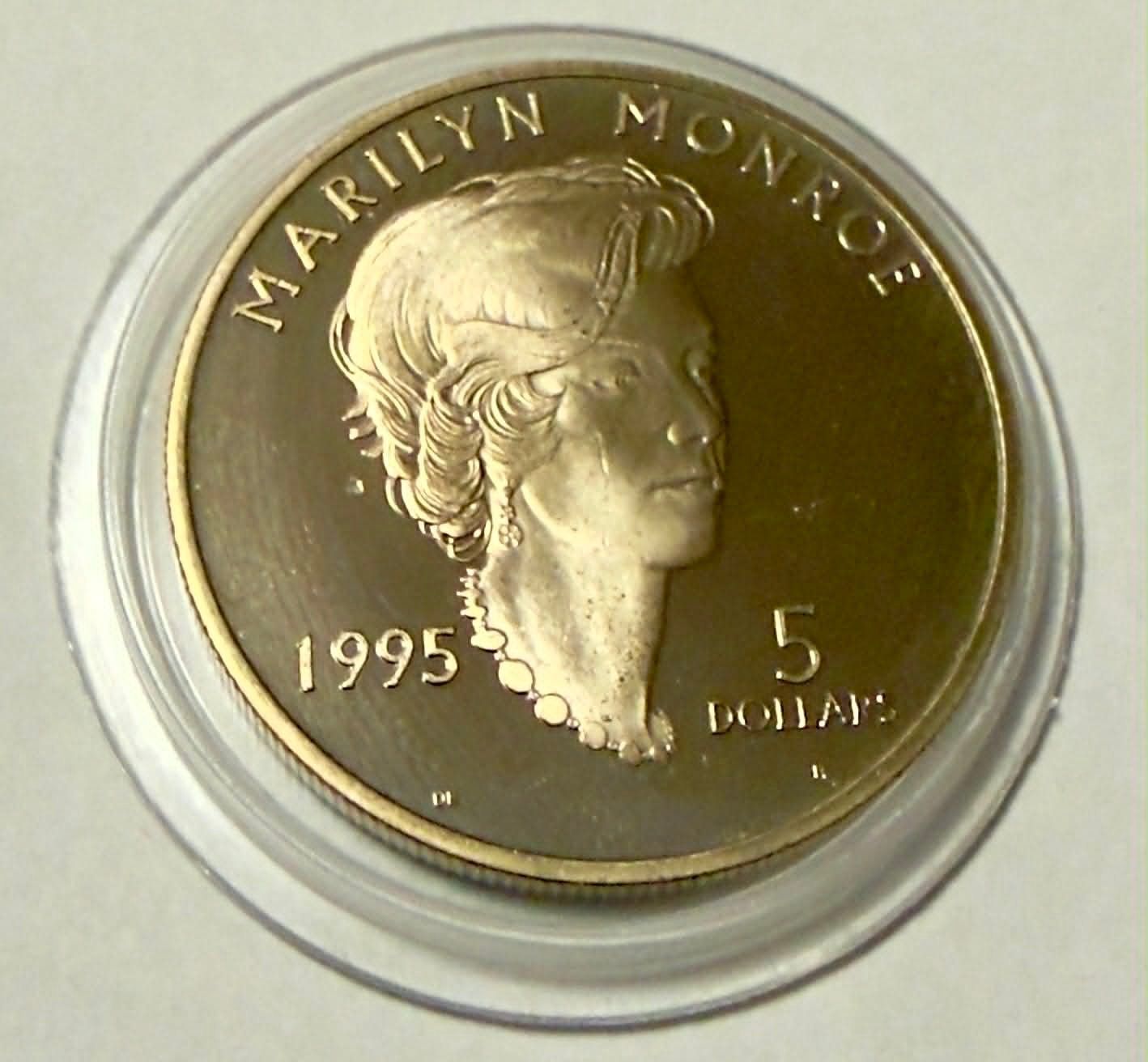 Tutti le monete: Marshall Island 5 Dollars 1995 Marilyn Monroe UNC – Nuovo (secondo la descrizione) da Zürich venduto da Tasmiyah 1