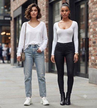 2x Damen Langarmshirt weiss Gr. M und L