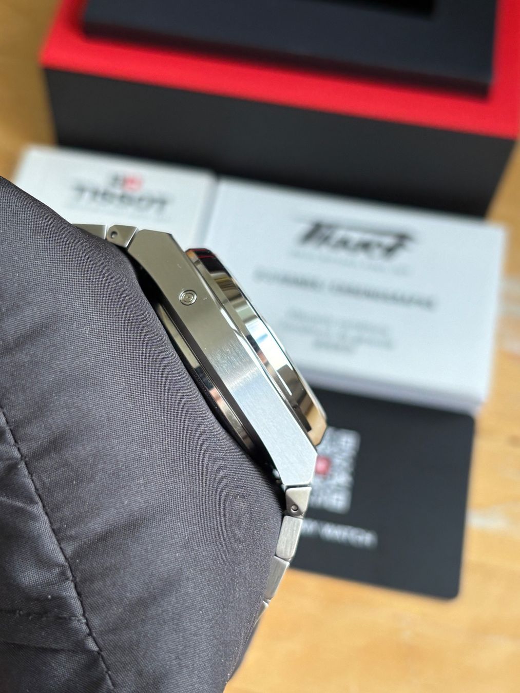 Tissot Orologi: TISSOT PRX 42mm Chronograph Automatic Fullset NEU – Nuovo e nell'imballaggio originale da Birsfelden venduto da Mynos 9