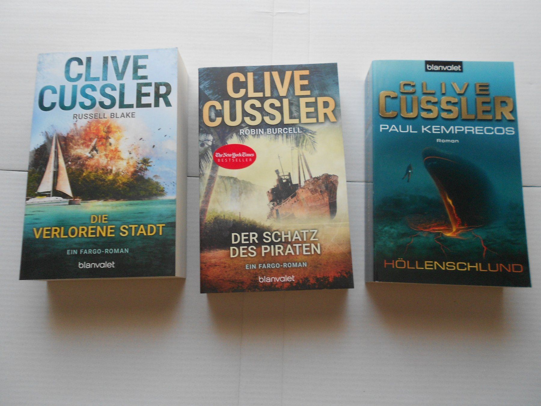 Bücher: 3 Romane: Clive Cussler – Neu (gemäss Beschreibung) aus Wettingen von Andromeda26