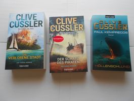 3 Romane: Clive Cussler