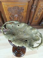 Messingtablett mit Weinblättern im Jugendstil