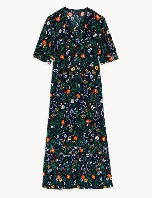 Vestiti: Viscose Floral Dress S/M – Usato da Claro venduto da sof_pkm8 4