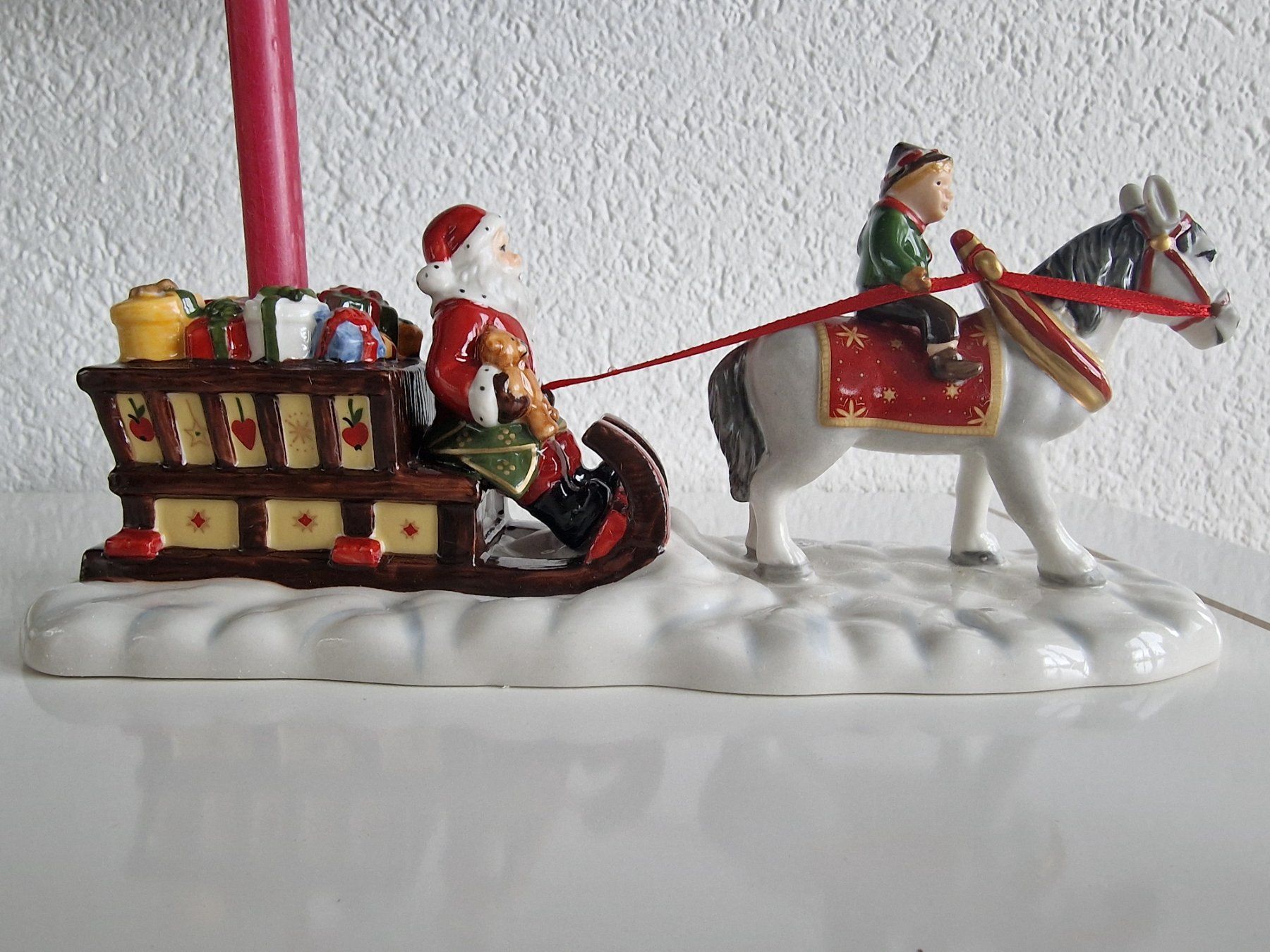 Villeroy & Boch Statuette: Villeroy Boch Santa mit Pferde Kutsche – Usato da Oberglatt ZH venduto da Alischa1