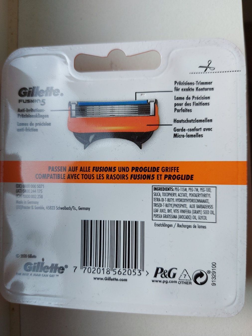 Gillette Rasoi & Lamette da barba: Gillette Fusion5 Rasierklingen 8 Stück – Nuovo e nell'imballaggio originale da Neukirch venduto da reptil92 1
