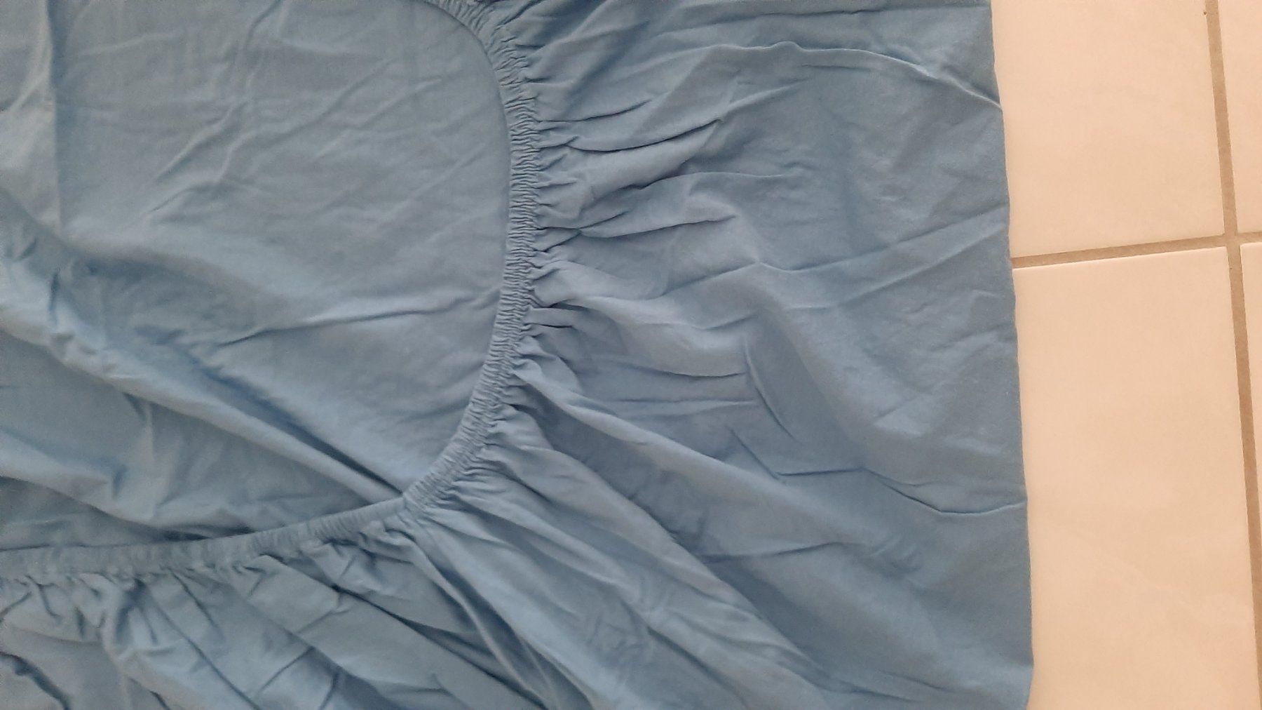 Biancheria da letto: K..134 R) Fixleintuch 2er Set Hellblau – Usato da Wil SG venduto da AmandaCreations 1