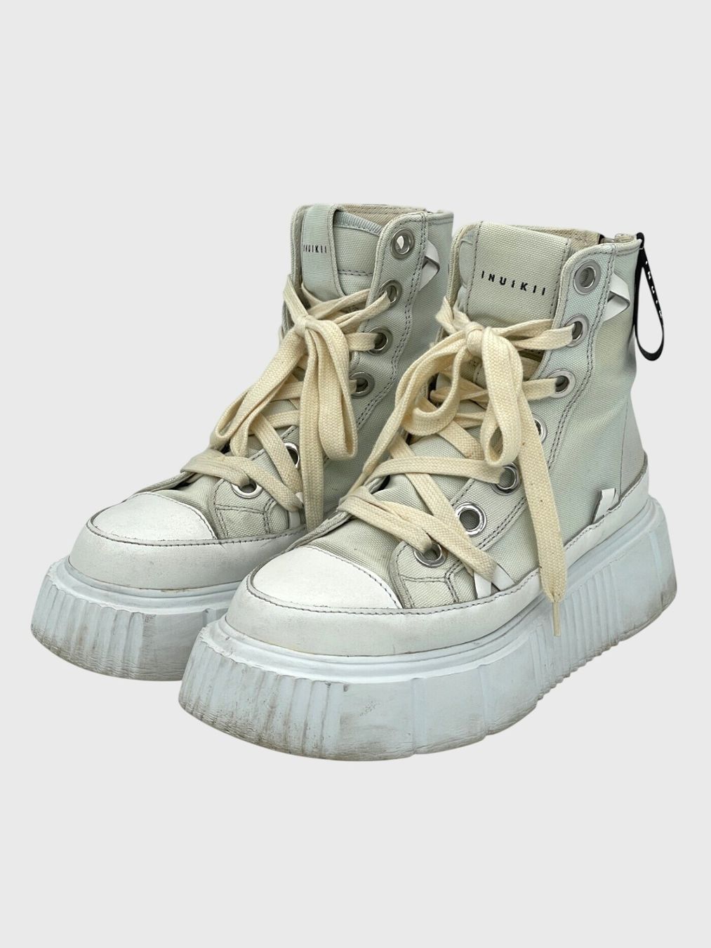 Inuikii Scarpe da donna: INUIKII Canvas Platform Sneaker EU 38 Weiß – Usato da Zürich venduto da shoe_shop 2