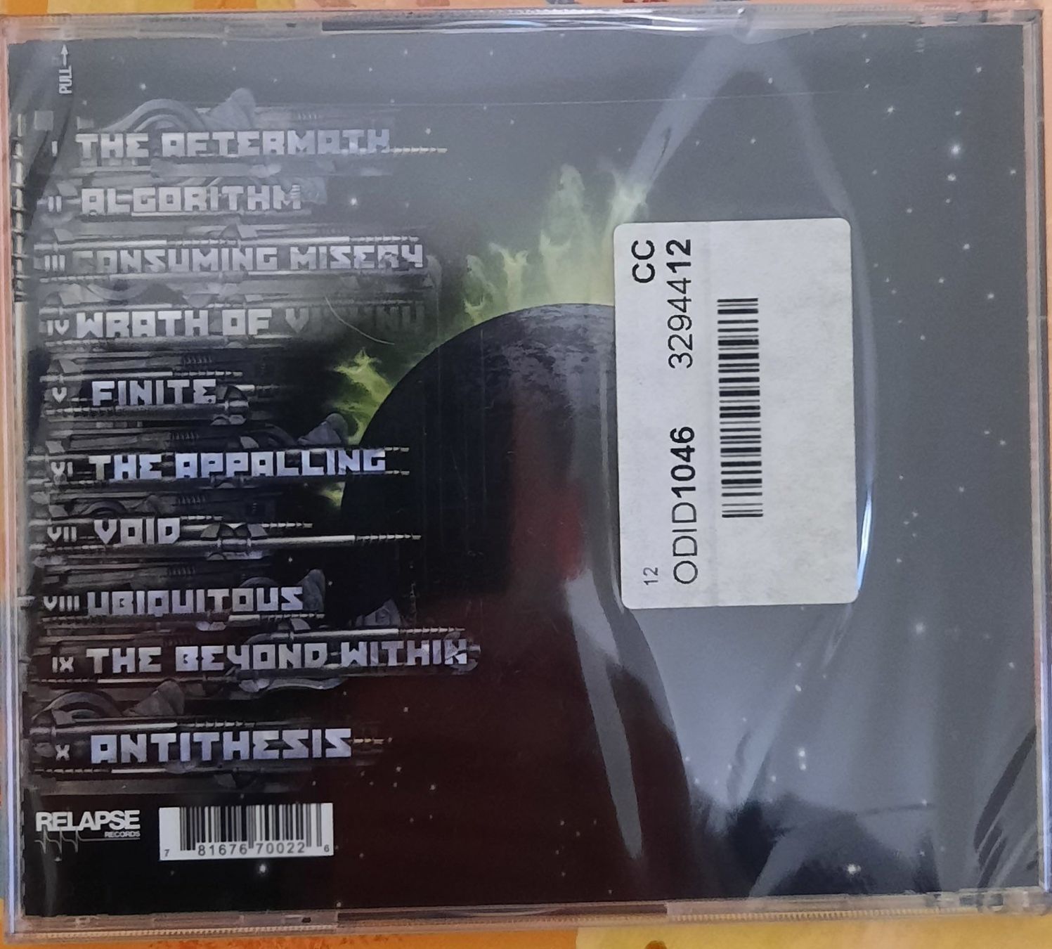 CDs: ORIGIN - ANTITHESIS – Neu und originalverpackt aus Lausanne von MHJ 1