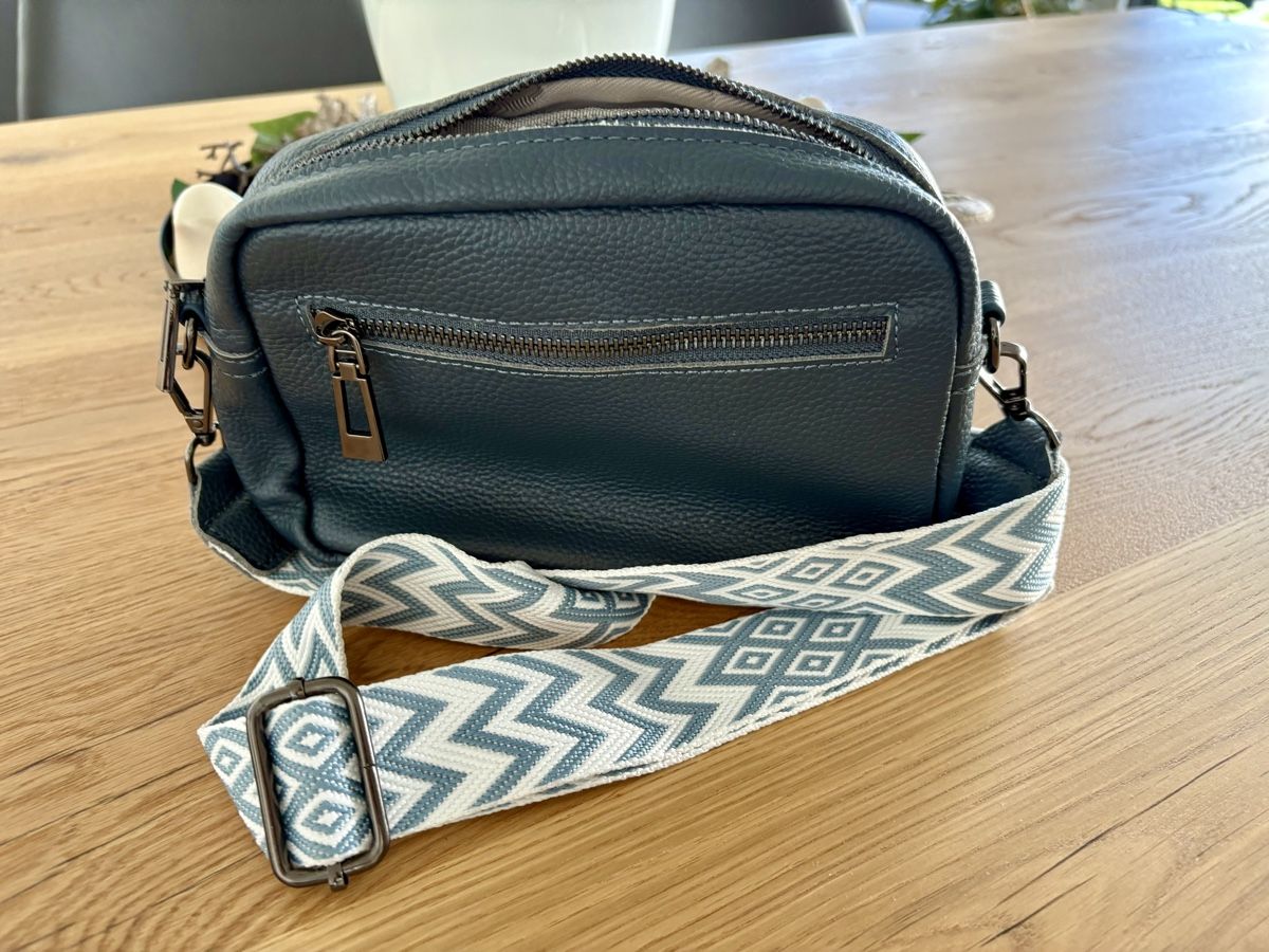 Borse da donna: Schicke Crossbody-Bag / Blau – Nuovo (secondo la descrizione) da Rothenburg venduto da QueenofShopping1 2