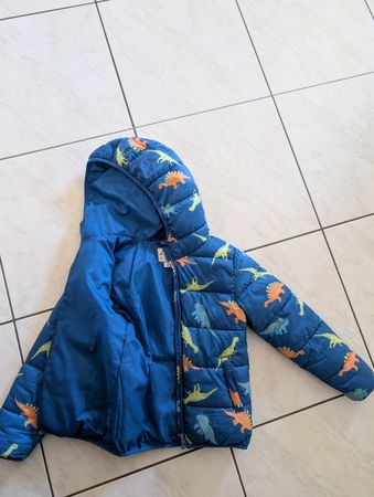 Kinder Steppjacke Lupilu Dinosaurier blau Grösse 128