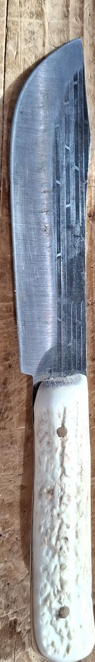 Posate: Handgemachtes Messer mit Geweihgriff. (Forgecraft Carbon) – Usato da Chur venduto da SchmidJose-Carlos