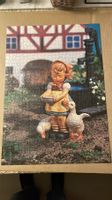 Puzzle Hummel Madchen mit Gans Teile 1000