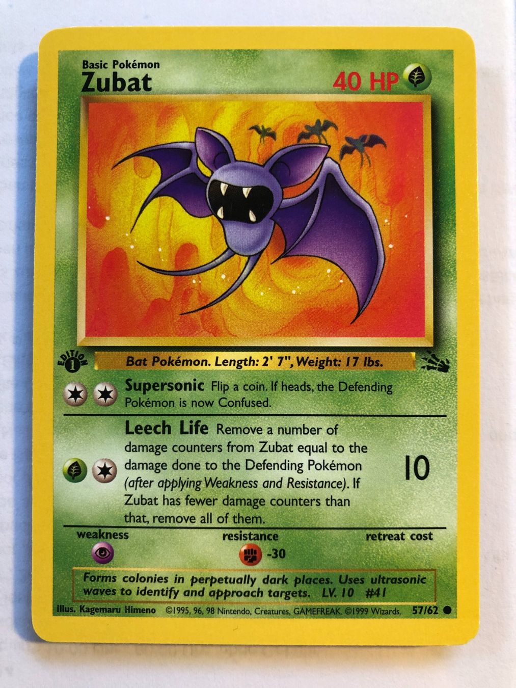 Cartes à collectionner: Zubat 1st Fossil - MINT - ab 1.- – D'occasion à Giubiasco par dan_pr8b