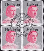2016, Nr.1579 (Marie Heim-Vögtlin) Viererblock + ET-Stempel.
