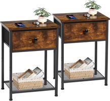 Nachttisch, Beistelltisch, 2er Set