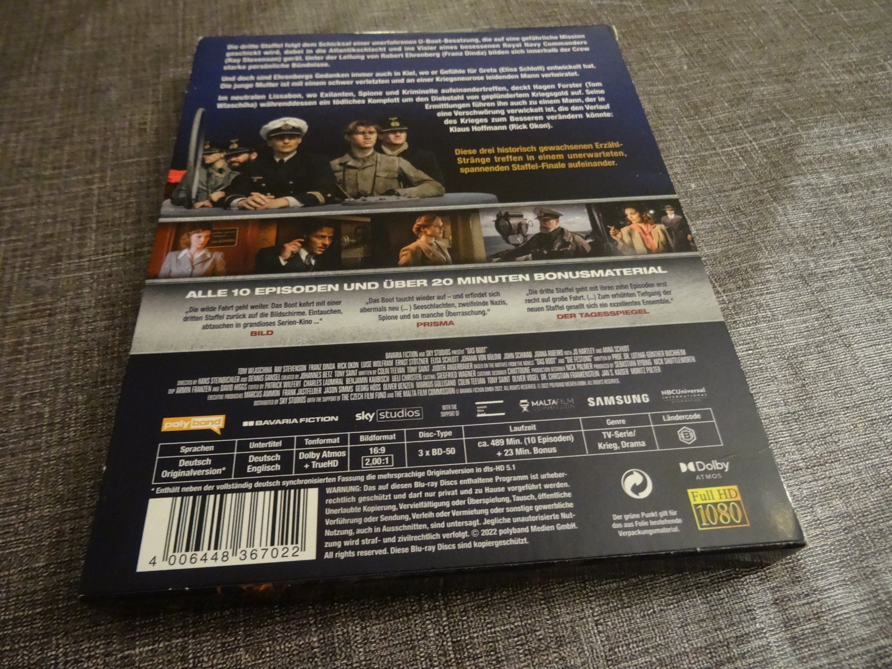 Tutti i DVDs: Das Boot Staffel 3 Blu-ray – Usato da Olten venduto da Disc-Verkauf 1