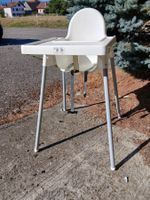 Chaise haute pour enfant blanche plastique métal bon état