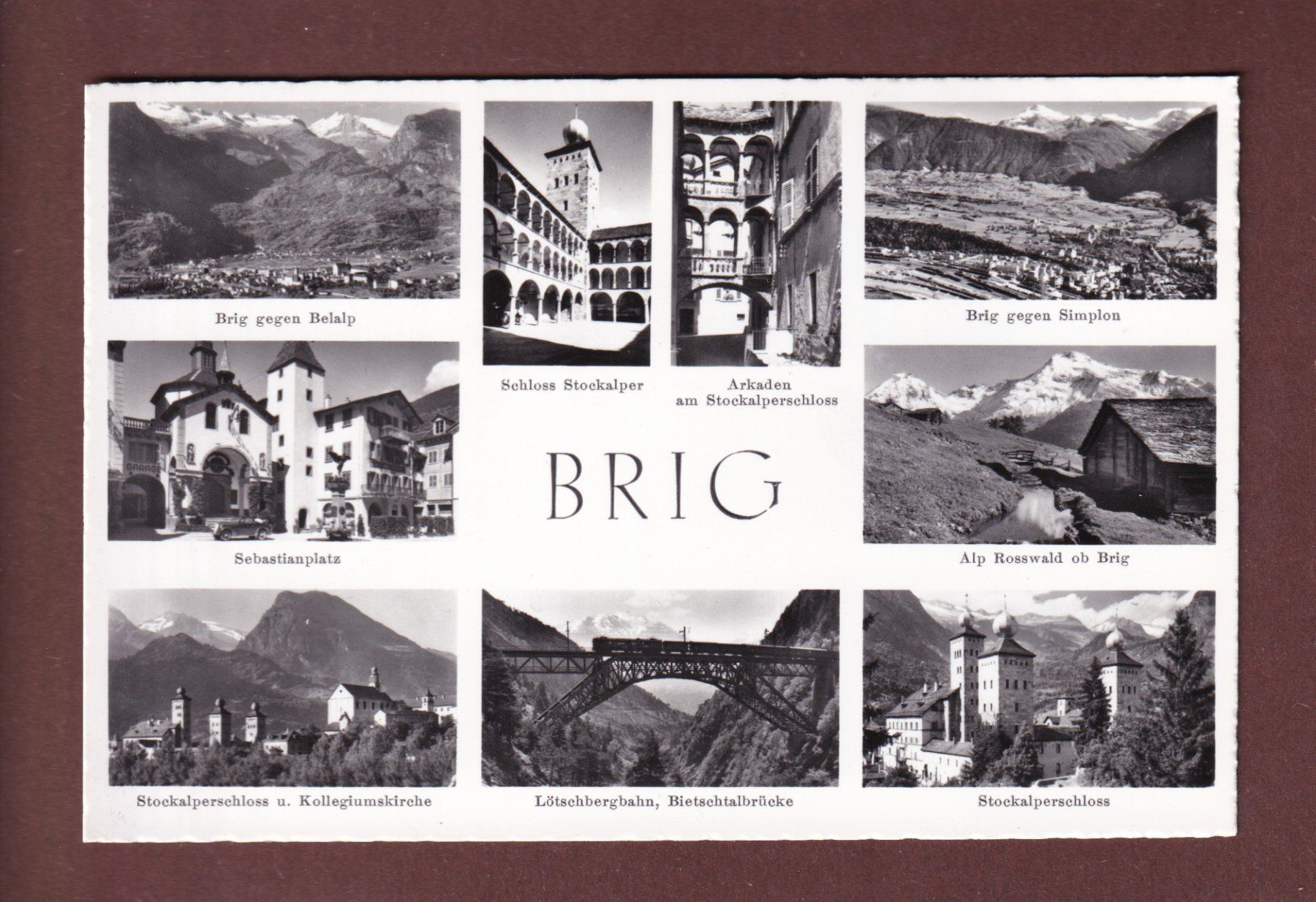 Ansichtskarten: BRIG - 9 Bilder – Gebraucht aus Pully von nicecards-shop