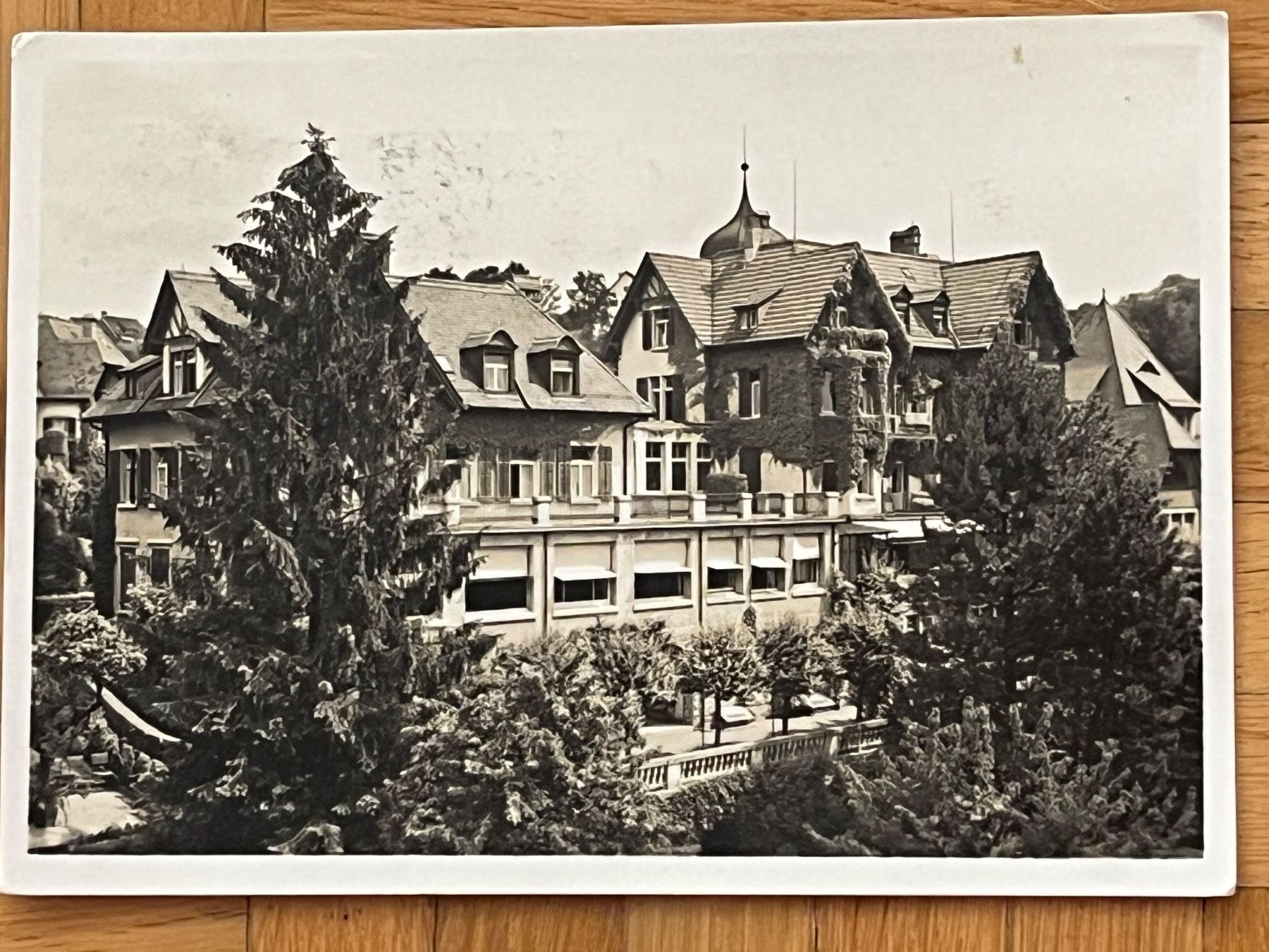 Cartoline postali: Zürich 1951, Privatklinik, Dr. Bircher-Benner – Usato da Romanshorn venduto da luxcollect