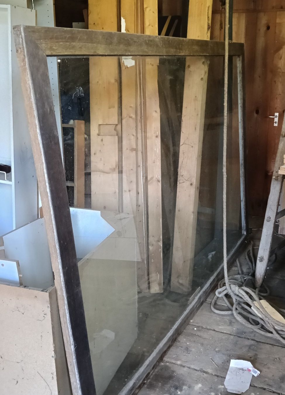 Fenêtres: Grosses Fenster 250x173cm im Eichenrahmen – D'occasion à Obergoldbach par jern