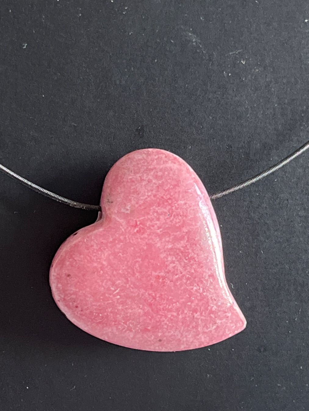 Ketten: Schöne Draht Kette mit Rhodonit Herz – Gebraucht aus Seon von Sunny-Schmuck78 1