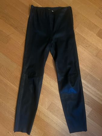 Zara High waist Lederhosen schwarz M 