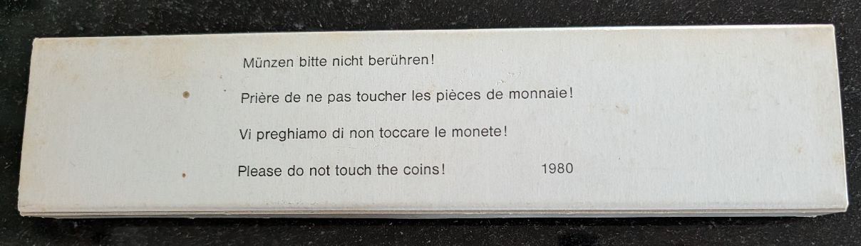 Tutti le monete: CH - Münzsatz 1980 pp – Nuovo (secondo la descrizione) da Arch venduto da moneyswiss