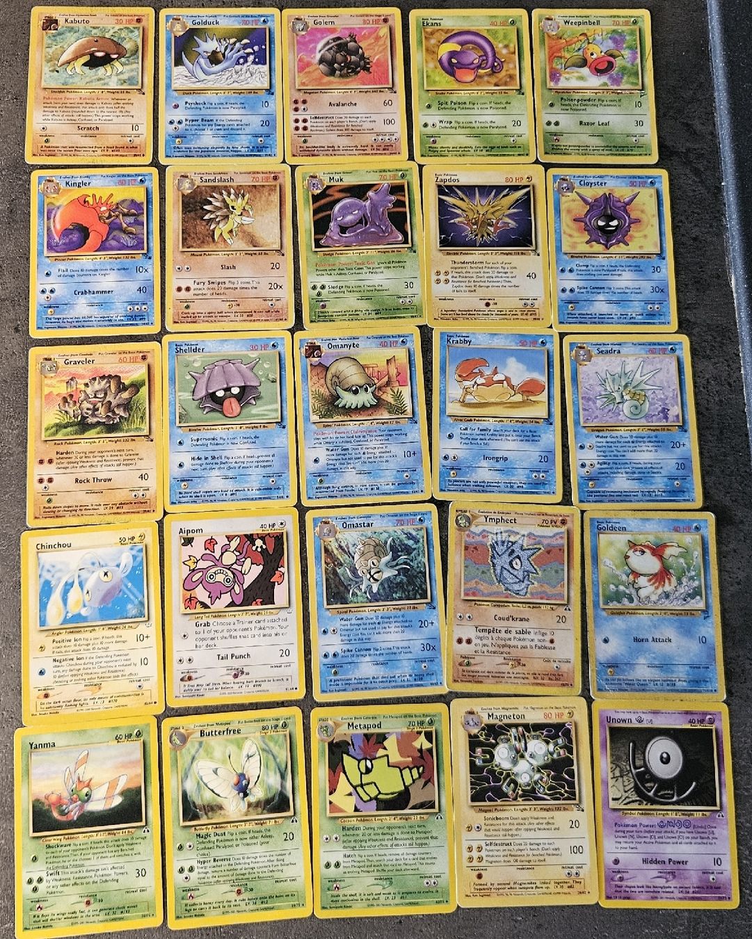 Pokémon Carte collezionabili: Set de base,Jungle,Neo,Fossil...170x  – Usato da les verrieres venduto da atom82 4