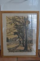 Rudolf Zender - Waldlandschaft signierte Lithografie