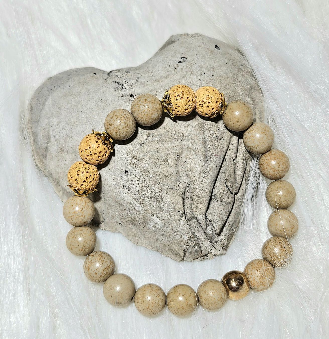 Bracciali & Braccialetti: Steinarmk. mit Lava - Spendenaktion – Nuovo (secondo la descrizione) da Unterkulm venduto da Nachtigall 5