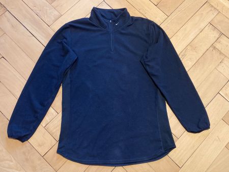 Vintage Y2K Nike Fleece Mock Neck Mini Swoosh Sz M
