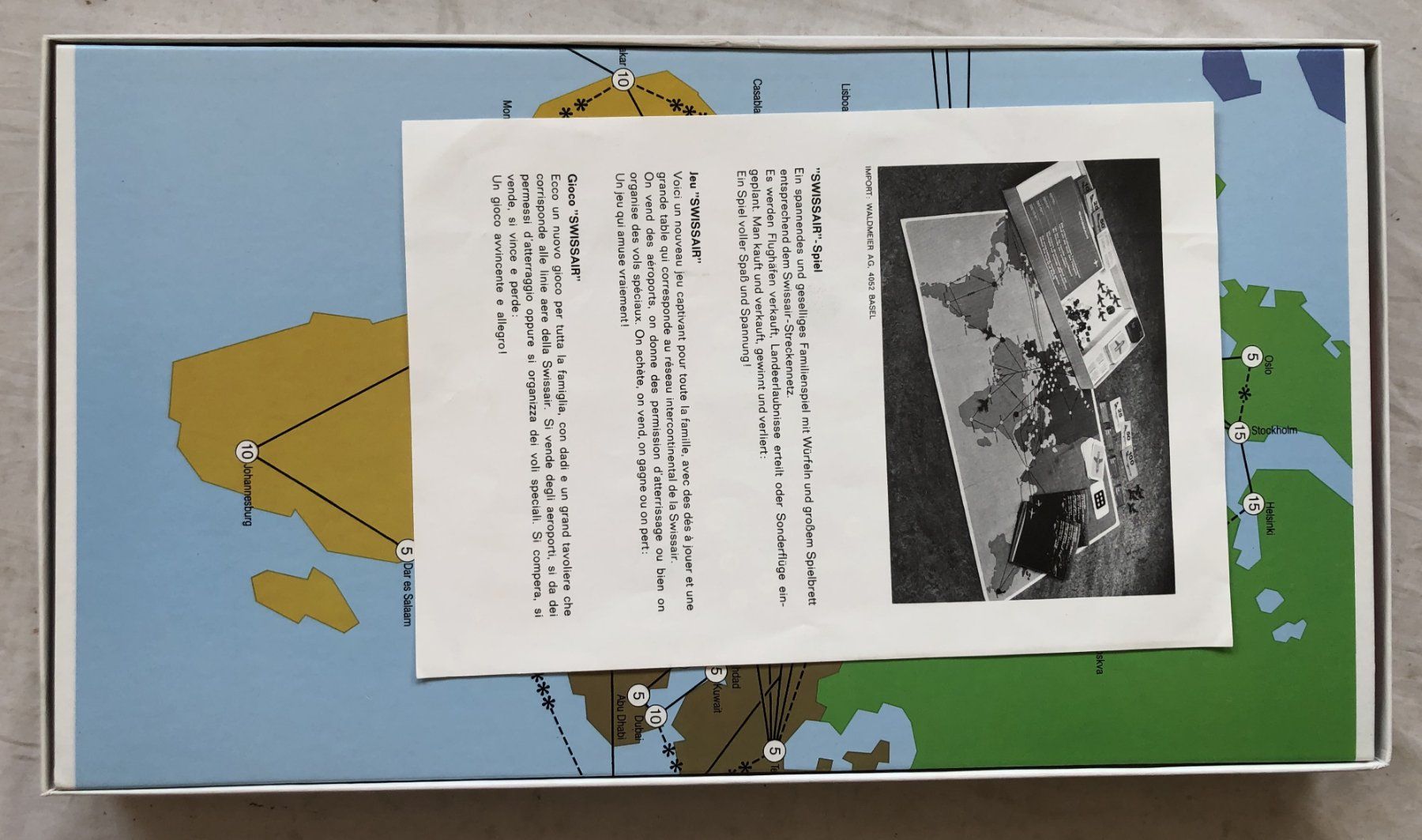 Giochi: SWISSAIR - Brettspiel - 1979 – Usato da Schaffhausen venduto da durruti 1