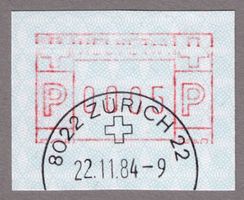 ATM 7_ET_FRÜHDATEN-HALBSTEMPEL 22.11.84 ZÜRICH 22_ KW 200 !