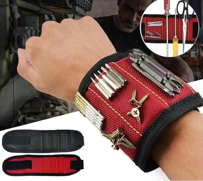 AGT Agnetarband: Agnet-Arband Für Nägel &ap; Schrauben It 6 Agneten, Guizug &ap; Tasche